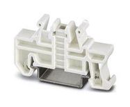 END CLAMP, DIN RAIL TERMINAL BLOCK, WHT