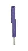 TEST ADAPTER, 4MM, VIOLET, POLYAMIDE