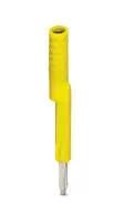 TEST ADAPTER, 4MM, YELLOW, POLYAMIDE
