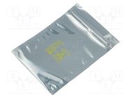 Protection bag; ESD; L: 304mm; W: 203mm; Thk: 79um; <100GΩ DESCO EUROPE