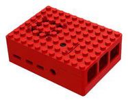 DEV BRD ENCLOSURE, RASP PI 4B, ABS, RED