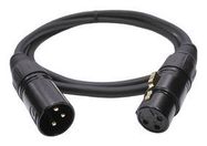 CABLE, 3P, XLR PLUG-XLR SOCKET, 2M