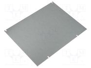 Mounting plate; steel; W: 175mm; L: 225mm; Thk: 1.5mm; Plating: zinc FIBOX