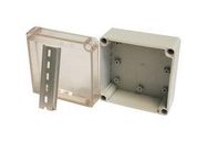 ENCLOSURE, JUNCTION BOX, ABS, GREY/CLEAR