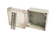 ENCLOSURE, JUNCTION BOX, ABS, GREY/CLEAR