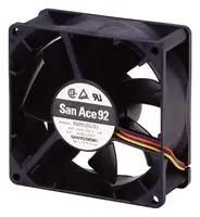 AXIAL FAN, 92MM, 3.1M3/MIN, 50DBA, 12V