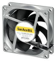 DC AXIAL FAN, 73CU.FT/MIN, BALL, 80MM