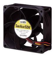 DC AXIAL FAN, 178CU.FT/MIN, BALL, 92MM