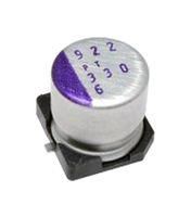 CAP, 330UF, 6.3V, ALU ELEC, POLYMER, SMD