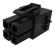 CONNECTOR HOUSING, RCPT, 4POS, 2ROW