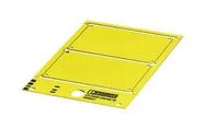 LABEL, PVC, YELLOW, 60MM X 90MM