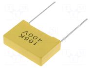 Capacitor: polyester; 1uF; 400VDC; 22.5mm; MKT; THT SR PASSIVES