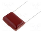Capacitor: polyester; 1uF; 400VDC; 20mm; ±10%; 23x9x18mm; MKT; THT SR PASSIVES