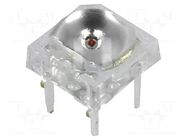 LED Super Flux; yellow; 7.62x7.62mm; 2180÷4800mcd; 130°; 70mA OPTOSUPPLY
