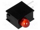 LED; in housing; red; 3mm; No.of diodes: 1; 20mA; Lens: red,diffused LUCKYLIGHT
