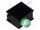 LED; in housing; green; 3mm; No.of diodes: 1; 20mA; 80°; 1.6÷2.6V LUCKYLIGHT