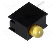 LED; in housing; 3mm; No.of diodes: 1; amber; 20mA; 80°; 10÷25mcd LUCKYLIGHT