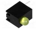 LED; in housing; yellow; 3mm; No.of diodes: 1; 20mA; 80°; 1.6÷2.6V LUCKYLIGHT