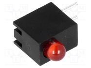 LED; in housing; 3mm; No.of diodes: 1; red; 20mA; Lens: red,diffused LUCKYLIGHT