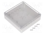 Enclosure: multipurpose; X: 190mm; Y: 190mm; Z: 55mm; polycarbonate GAINTA