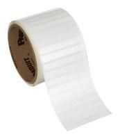 LABEL, 50.8MM X 6.4MM, POLYESTER, WHITE
