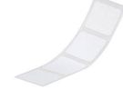 LABEL, 38.1MM X 19.1MM, POLYESTER, WHITE