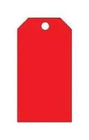 LABEL, 76.2MM X 146.05MM, VINYL, RED