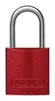 LOCKOUT PADLOCK, 31.75MM, ALUMINUM, RED