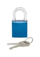 LOCKOUT PADLOCK, 38.1MM, ALUM/STL, BLUE