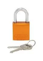 LOCKOUT PADLOCK, 38.1MM, ALUM/STL, ORG