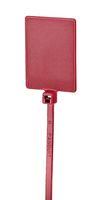 CABLE TIE, NYLON 6.6, 130MM, 18LB, RED