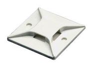 CABLE TIE MOUNT, 28.4MM, PA 6.6, WHITE