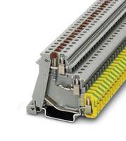 DIN RAIL TB, SCREW, 4POS, 24-12AWG