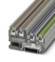 DIN RAIL TB, PUSH IN, 4POS, 26-14AWG