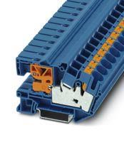 DIN RAIL TB, PUSH IN, 2POS, 24-4AWG