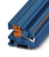 DIN RAIL TB, PUSH IN, 2POS, 24-10AWG