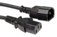 POWER CORD, IEC 60320 C14 - C13, 3M