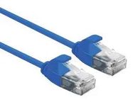 PATCH CORD, RJ45 PLUG-PLUG, 300MM, BLU