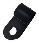 CABLE CLAMP, NYLON 6.6, 6.35MM, BLACK