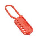 LOCKOUT HASP, 76.2MM, NYLON, RED