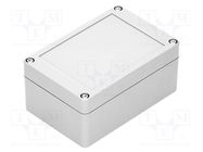 Enclosure: multipurpose; X: 80mm; Y: 120mm; Z: 55mm; ABS; dark grey 