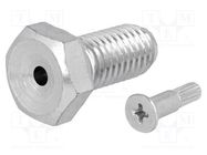 Pin; M12; Plunger mat: steel; Plating: zinc; Thread len: 25mm FATH