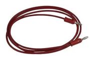 TEST LEAD, 4MM BANANA PLUG-PLUG, RED