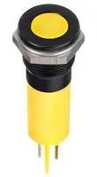 LED PANEL INDICATOR, YELLOW, 12MM, 12VDC