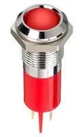 LED PANEL INDICATOR, RED, 14MM, 2V