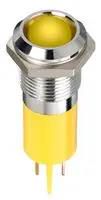 LED PANEL INDICATOR, YELLOW, 14MM, 2.1V