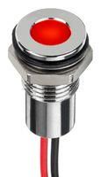 LED PANEL INDICATOR, RED, 6MM, 12VDC