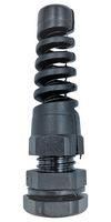 CABLE GLAND, PA/NBR, 3MM-6.5MM, BLACK