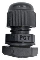 CABLE GLAND, PA/NBR, 6MM-12MM, BLACK