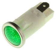 LAMP, INDICATOR, NEON, GREEN, 250V